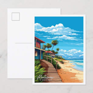 Montezuma Costa Rica Reizen  Illustratie Briefkaart