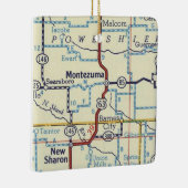 Montezuma IA  kaart Keramisch Ornament (Rechts)