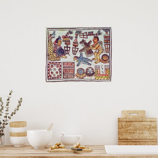 Montezuma II ontvangt hulde Poster (Keuken)