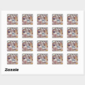 Montezuma II ontvangt hulde Vierkante Sticker (Vel)