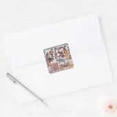 Montezuma II ontvangt hulde Vierkante Sticker (Envelop)