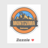 Montezuma, Kansas Sticker (Vel)