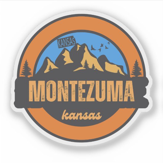 Montezuma, Kansas Sticker (Voorkant)