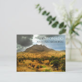 Montezuma Peak, Stormachtige Lucht, Coronado Nl Mo Briefkaart (Staand voorkant)