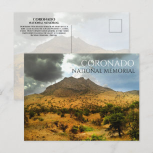 Montezuma Peak, Stormy Sky, Coronado Natl Memorial Briefkaart
