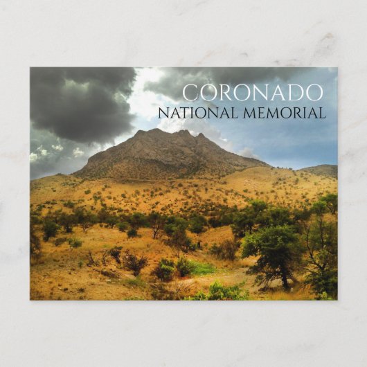Montezuma Peak, Stormy Sky, Coronado Nl Monument Briefkaart (Voorkant)