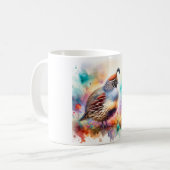 Montezuma Quail AREF755 - Watercolor Koffiemok (Voorkant links)