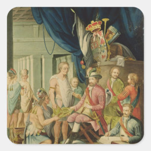 Montezuma Vierkante Sticker