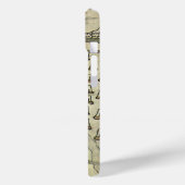 Montezuma's Aztec Empire, Antiek Wereldkaart, 1577 Case-Mate iPhone Case (Achterkant / Links)