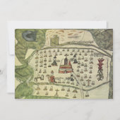 Montezuma's Aztec Empire, Antiek Wereldkaart, 1577 Kaart (Voorkant)