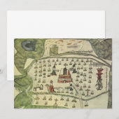 Montezuma's Aztec Empire, Antiek Wereldkaart, 1577 Kaart (Voorkant / Achterkant)