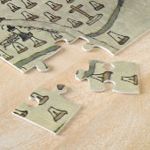 Montezuma's Aztec Empire, Antiek Wereldkaart, 1577 Legpuzzel (Zijkant)