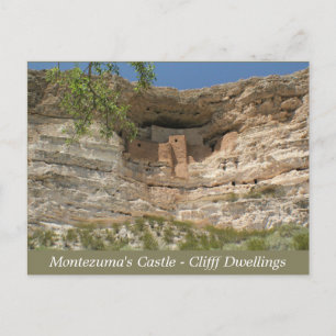 Montezuma's Castle Ruins Arizona Post Card Briefkaart