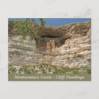 Montezuma's Castle Ruins Arizona Post Card Briefkaart