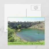 Montezuma's Well Cliff Dwellings Arizona Post Card Briefkaart (Voorkant / Achterkant)