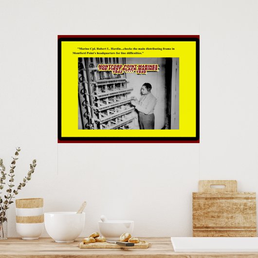 MONTFORD-PLAATSHOOFDKWARTERS POSTER (Keuken)