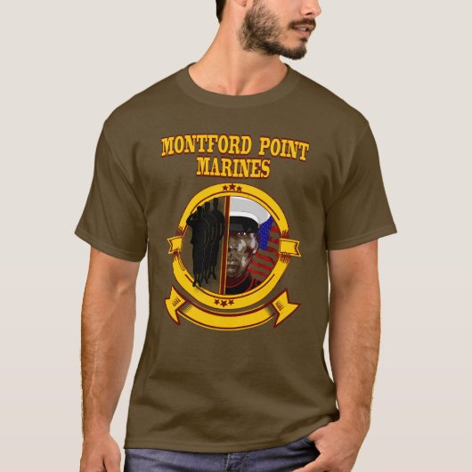 Montford Point Marines: Eerste Afrikaans-Amerikaan T-shirt (Voorkant)