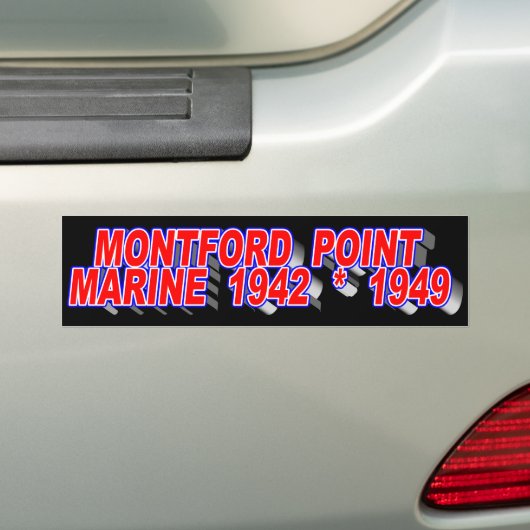 MONTFORD PUNT MARINE BUMPERSTICKER (Op auto)