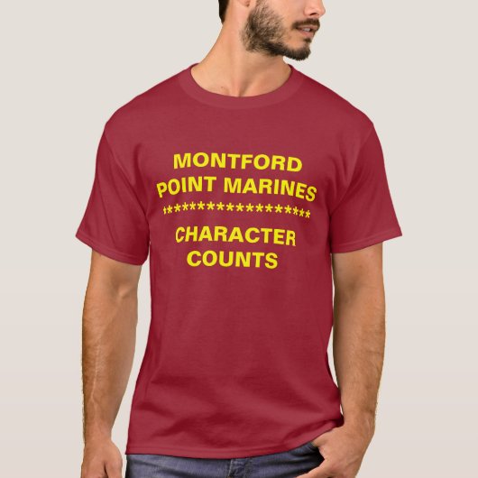MONTFORD PUNT MARINES CHARACT... T-SHIRT (Voorkant)