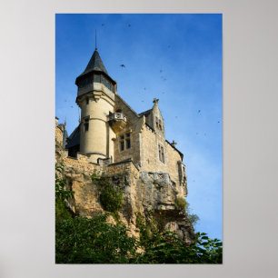 Montfort castle, Dordogne, Frankrijk Poster