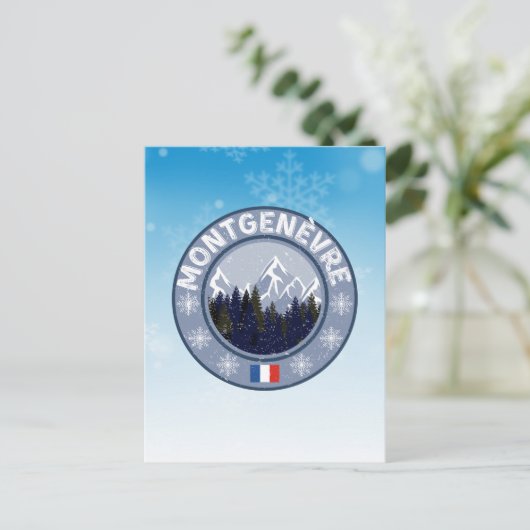 Montgenèvre Briefkaart (Staand voorkant)