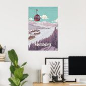 Montgenèvre Frankrijk Skigebied Poster (Thuiskantoor)