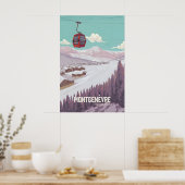 Montgenèvre Frankrijk Skigebied Poster (Keuken)