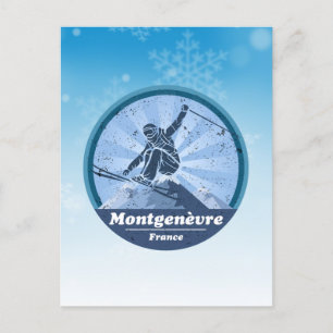 Montgenèvre Skieur Briefkaart