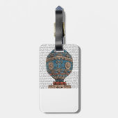 Montgolfier Aerostatque Hot Air ballon Bagagelabel (Achterkant verticaal)