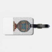 Montgolfier Aerostatque Hot Air ballon Bagagelabel (Achterkant horizontaal)