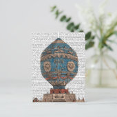 Montgolfier Aerostatque Hot Air ballon Briefkaart (Staand voorkant)