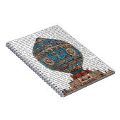 Montgolfier Aerostatque Hot Air ballon Notitieboek (Rechterzijde)