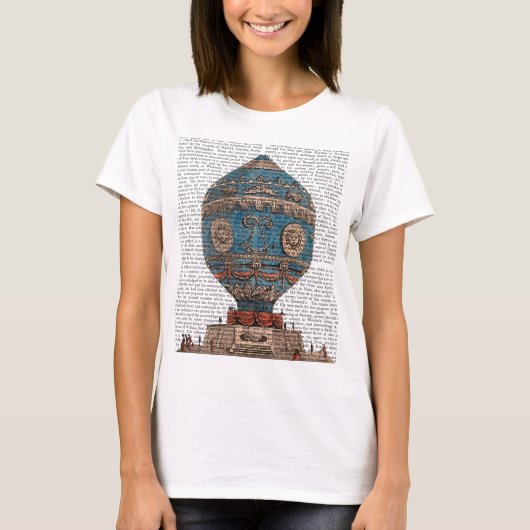 Montgolfier Aerostatque Hot Air ballon T-shirt (Voorkant)
