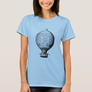 Montgolfier Antieke Heet Luchtballon T-shirt