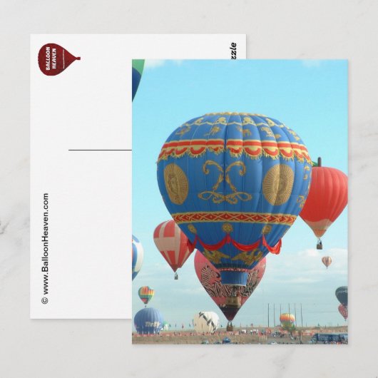 Montgolfier Briefkaart (Voorkant / Achterkant)