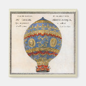 Montgolfier Brothers Hete Luchtballon Magneet (Voorkant)