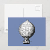 Montgolfier Hot Air ballon Briefkaart (Voorkant / Achterkant)