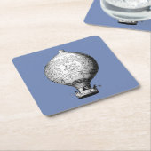 Montgolfier  Hot Air ballon Kartonnen Onderzetters (Schuin)