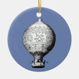 Montgolfier  Hot Air ballon Keramisch Ornament