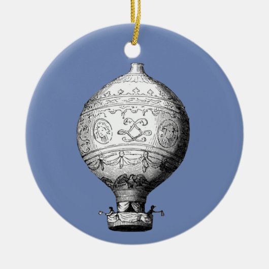 Montgolfier  Hot Air ballon Keramisch Ornament (Voorkant)