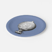 Montgolfier Hot Air ballon Papieren Bordje (Gekanteld)