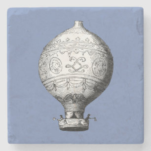 Montgolfier Hot Air ballon Stenen Onderzetter