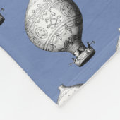 Montgolfier Hot Air ballonpatroon Fleece Deken (Hoek)