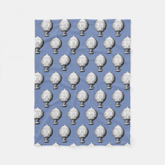 Montgolfier Hot Air ballonpatroon Fleece Deken (Voorkant)