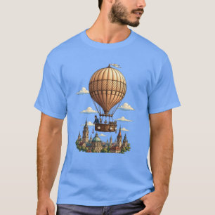 Montgolfier Wetenschappelijke Ballon Boven Londen T-shirt