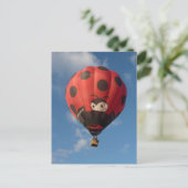 Montgolfiere - Warmluchtballon - Coccinelle Briefkaart (Staand voorkant)