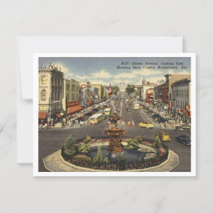 Montgomery AL Dexter Ave jaren 40 Briefkaart