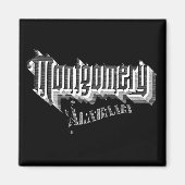 Montgomery, AL Magneet (Voorkant)