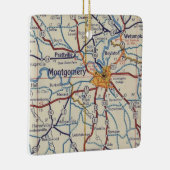 Montgomery AL  Map Keramisch Ornament (Rechts)