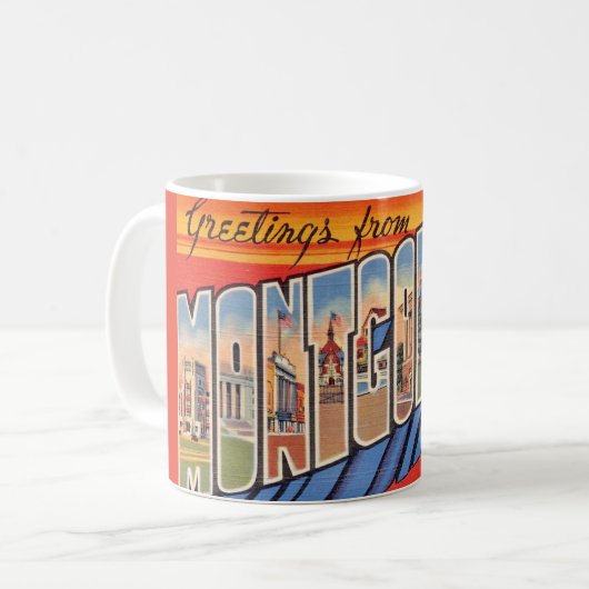 Montgomery AL Retro Beker Koffiemok (Voorkant links)
